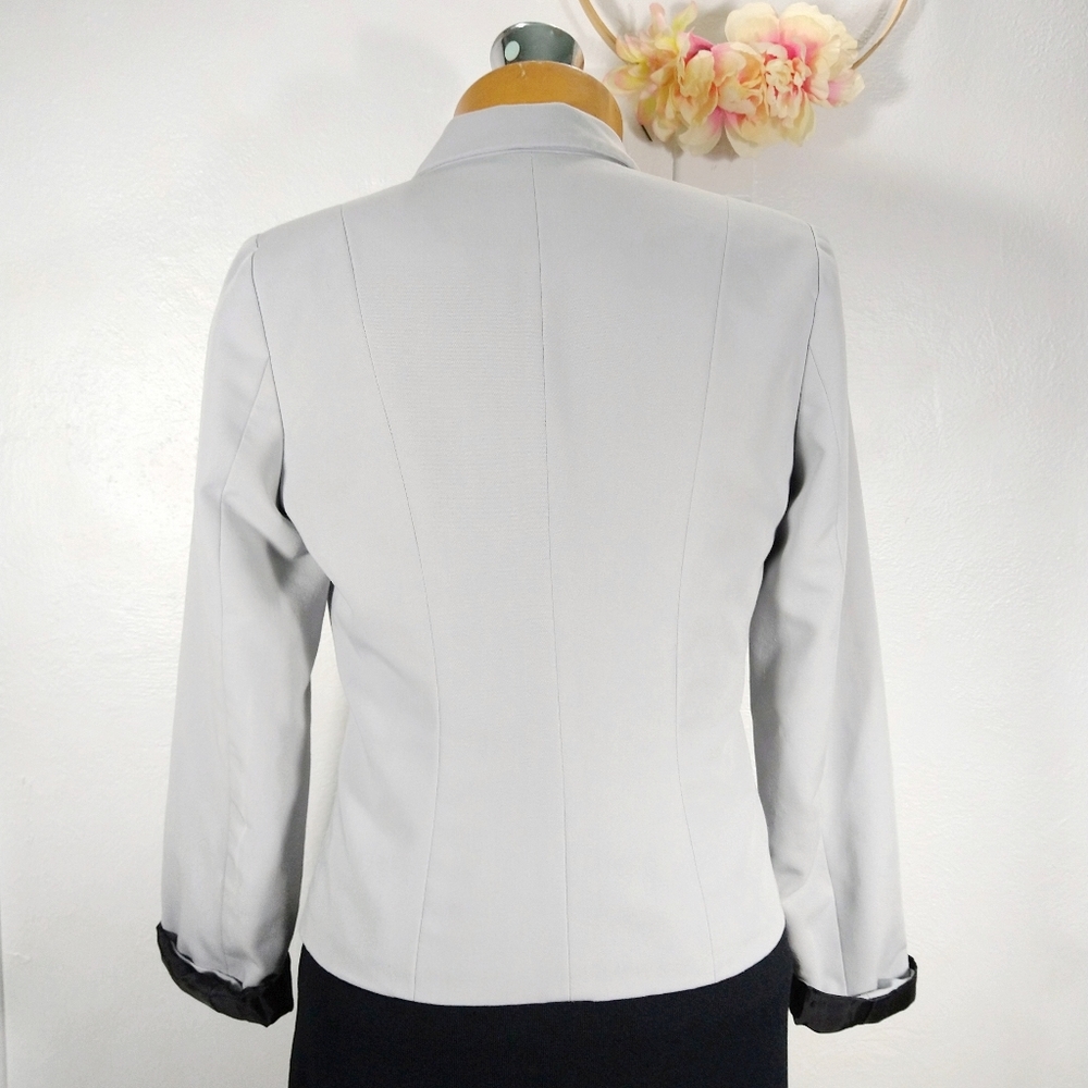 Worthington - Gray Single Button Fitted Blazer - image 4